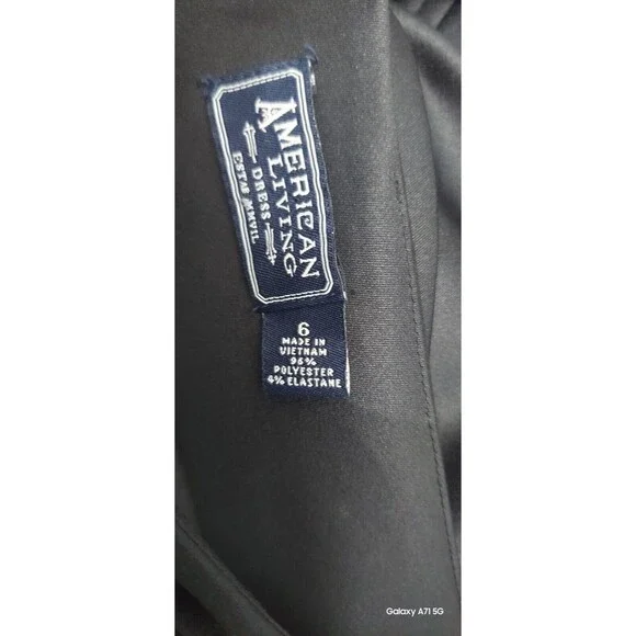 ! American Living Short Black Sleeveless Formal Dress sz 6 - Picture 3 of 7